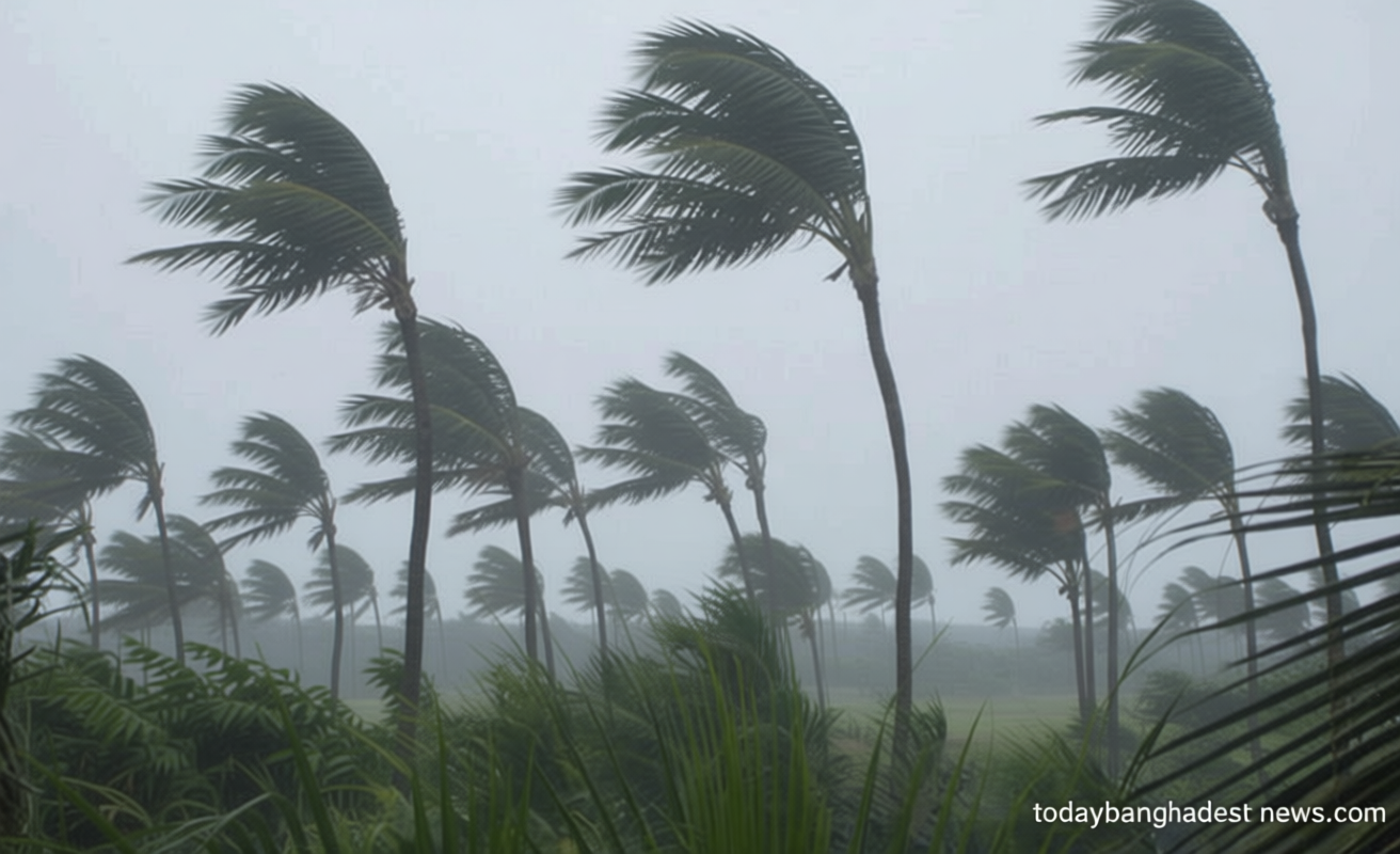 দেশের ১০ অঞ্চলে ৬০ কিমি বেগে ঝড়ের শঙ্কা