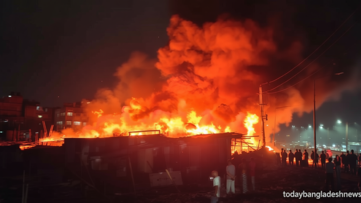 কালশী বস্তিতে আগুন, কাজ করছে ফায়ার সার্ভিসের ৭ ইউনিট