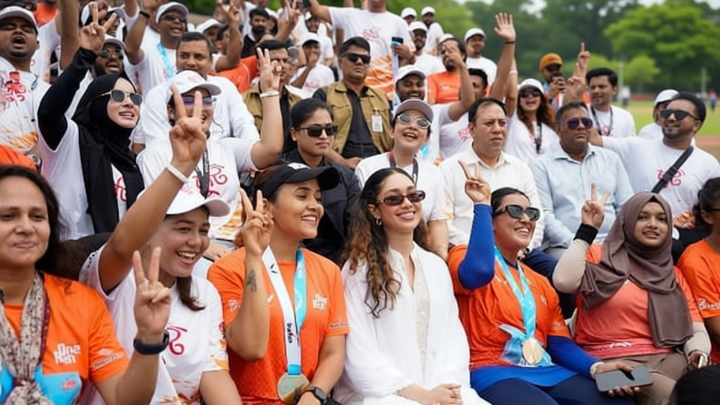 ক্রীড়াবিদদের শুভ কামনা জানিয়ে সাক্ষাতের অভিজ্ঞতা তুলে ধরলেন জাইমা
