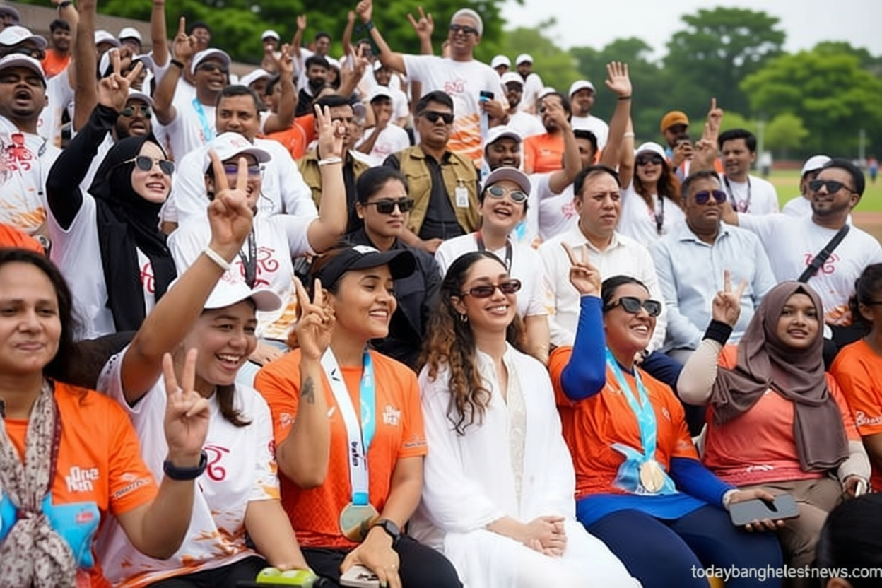 ক্রীড়াবিদদের শুভ কামনা জানিয়ে সাক্ষাতের অভিজ্ঞতা তুলে ধরলেন জাইমা