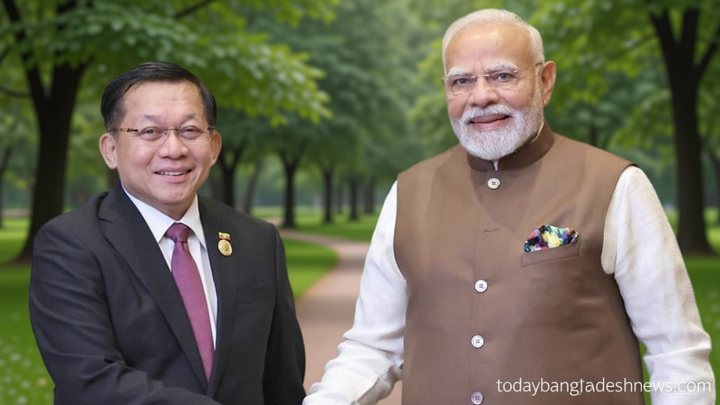 ভারত সফরে যাচ্ছেন মিয়ানমারের প্রেসিডেন্ট মিন অং হ্লাইং