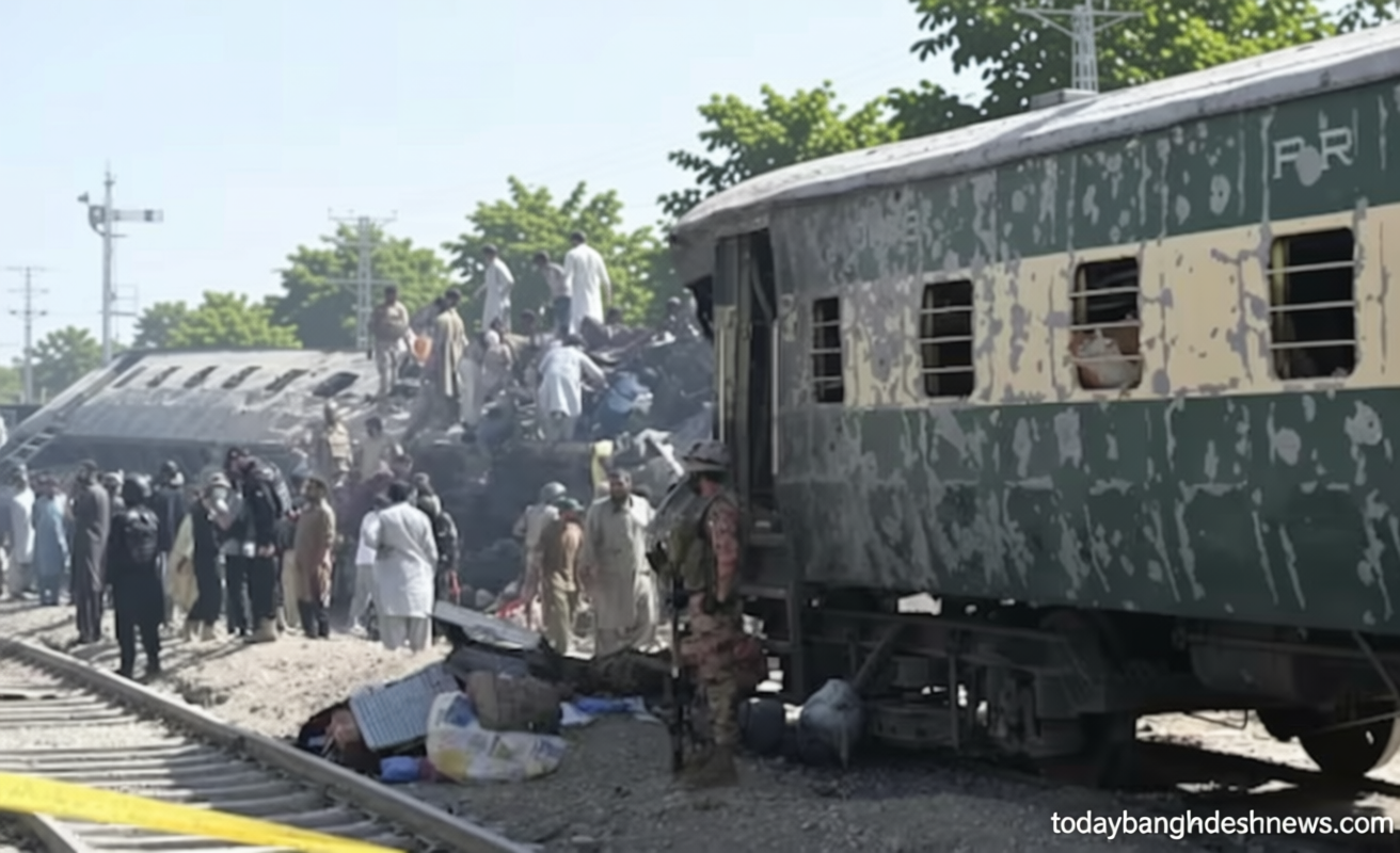 পাকিস্তানে সামরিক ট্রেনে ভয়াবহ বিস্ফোরণ, নিহত ২৪