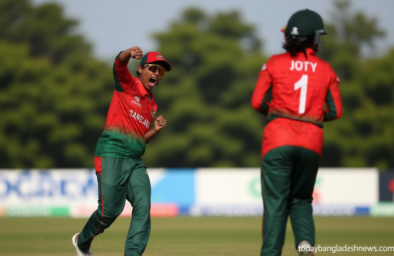 বিশ্বকাপে পাকিস্তানকে দাপটে হারাল বাংলাদেশ