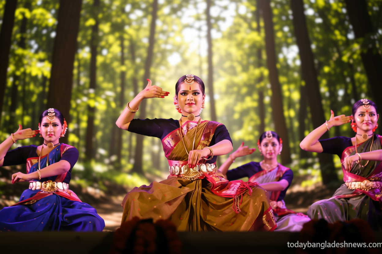 নৃত্যাঞ্চলের ৩০০ শিল্পীর ভরতনাট্যম নৃত্যে মন্ত্রমুগ্ধ সন্ধ্যা