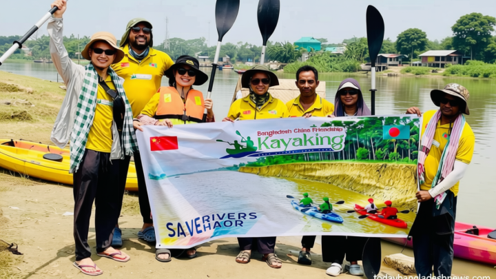 নদী-হাওর রক্ষায় সচেতনতা বাড়াতে “বাংলাদেশ-চীন ফ্রেন্ডশিপ কায়াকিং”-এর উদ্যোগ