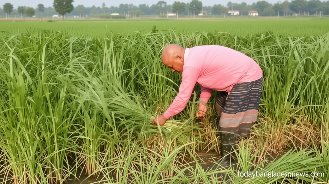 দিনাজপুরে বাণিজ্যিকভাবে ঘাস চাষে সাফল্য