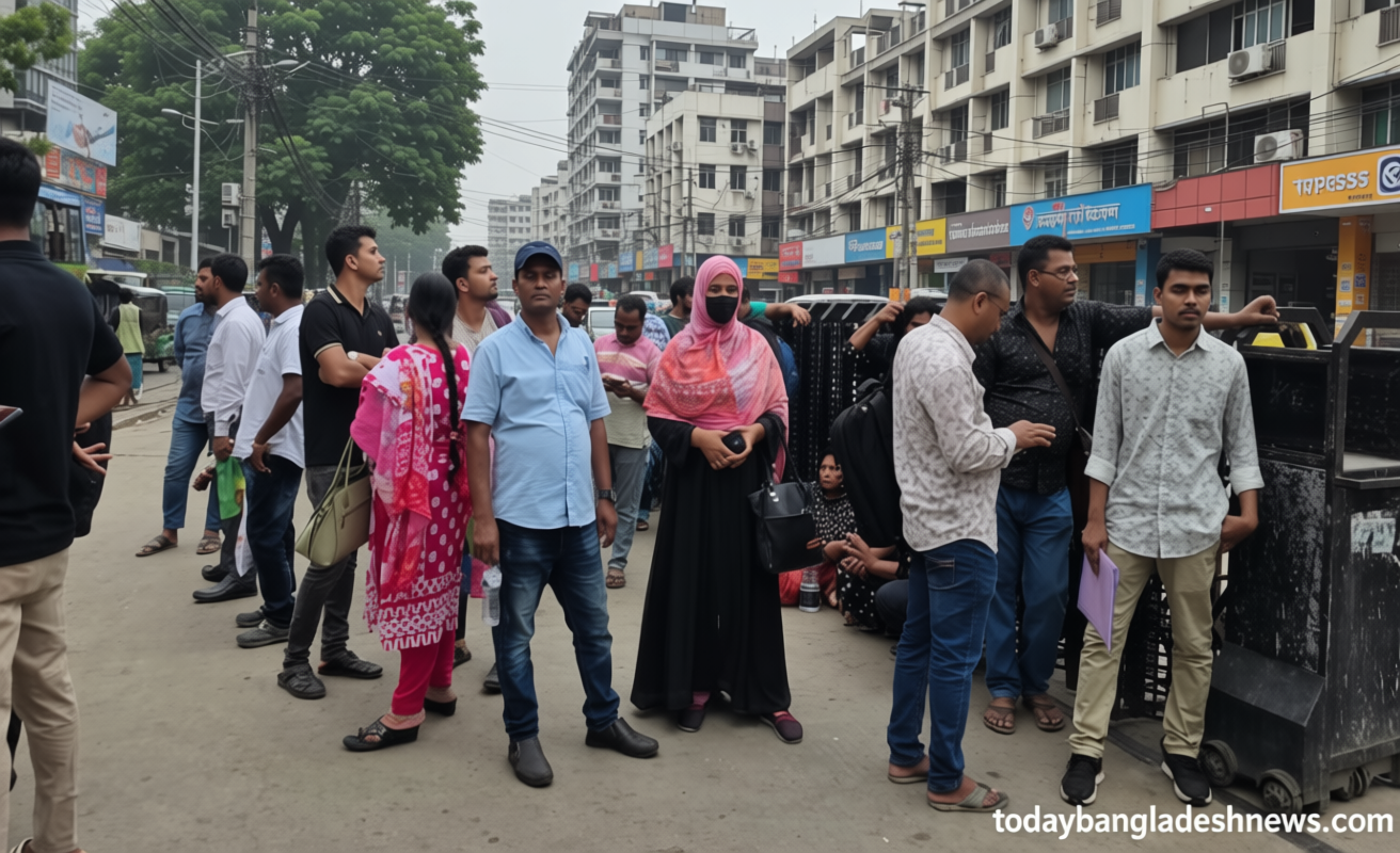 ভারতীয় ভিসা আবেদন জমার প্রথম দিনেই দীর্ঘ লাইন
