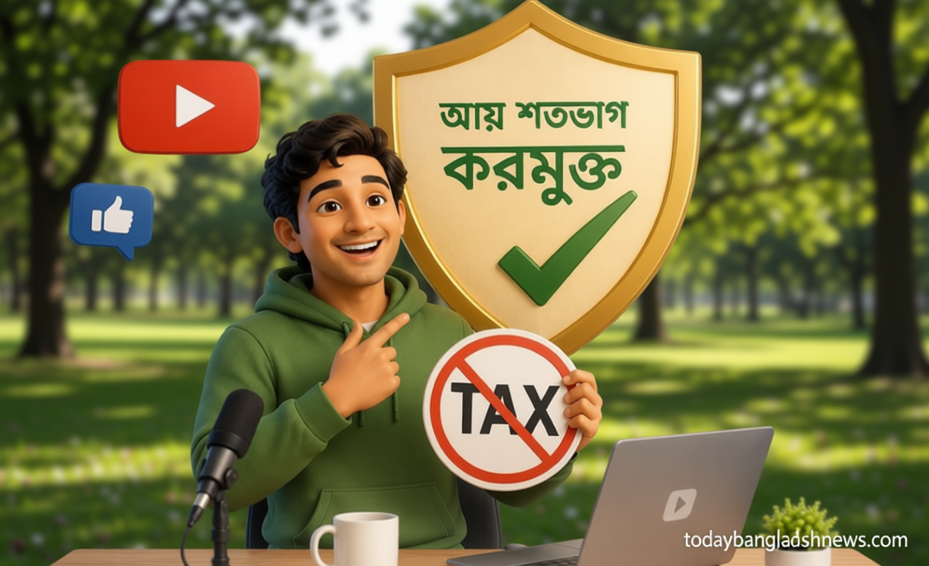 কন্টেন্ট ক্রিয়েটরদের আয় থাকছে করমুক্ত