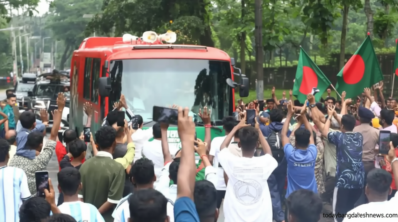 প্রধানমন্ত্রীকে দেখতে সিলেট-মৌলভীবাজারের সড়কে জনতার ঢল