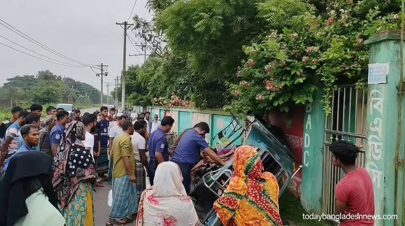 কিশোরগঞ্জে ট্রাকচাপায় অটোরিকশার ২ যাত্রী নিহত