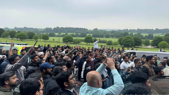 লন্ডনে হাসনাত আবদুল্লাহর সভা ঘিরে উত্তেজনা, কয়েকজন আটক