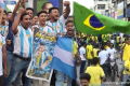 আর্জেন্টিনা ও ব্রাজিল সমর্থকদের আনন্দ র‌্যালি