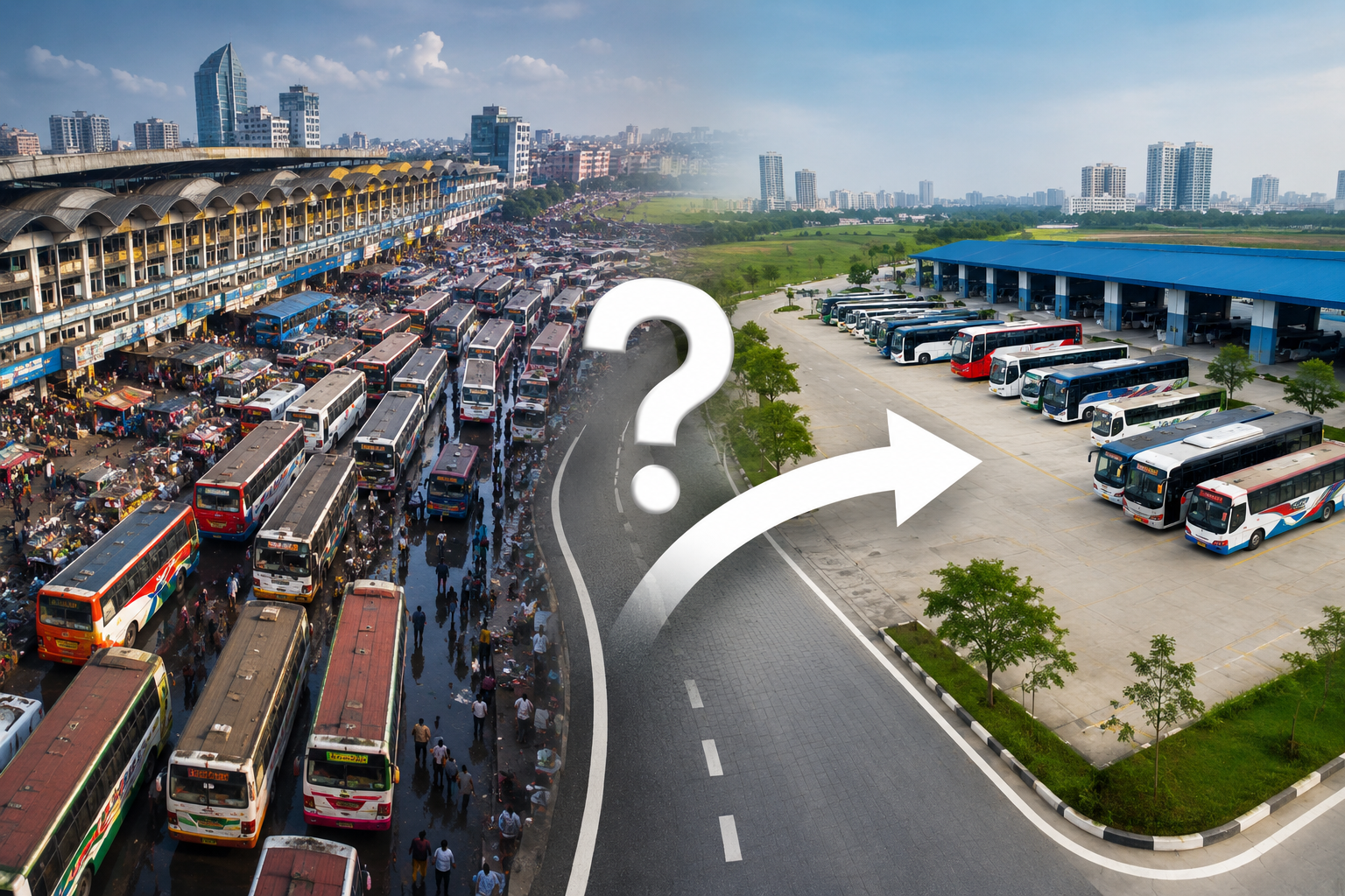 মহাখালীর বাস টার্মিনাল কি সরে যাবে?
