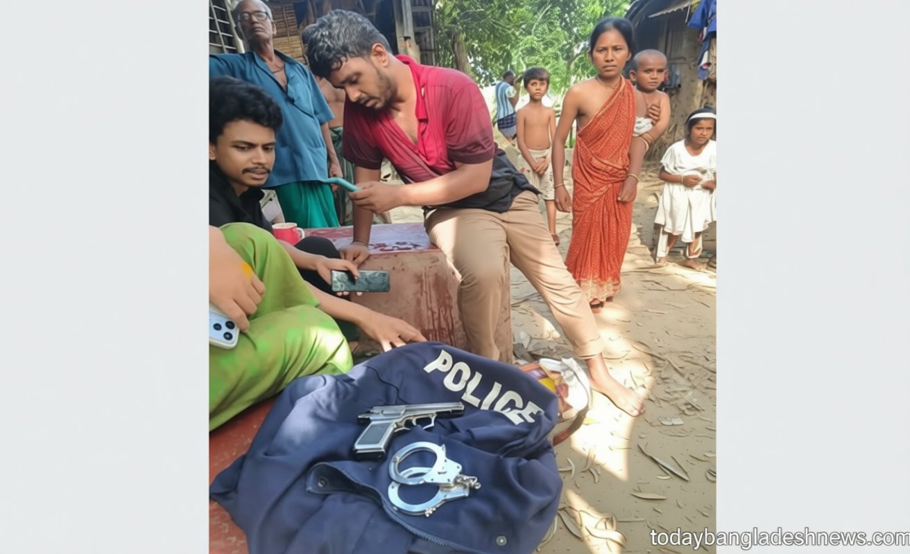 হ্যান্ডকাফ ও খেলনা পিস্তলসহ ভুয়া পুলিশ আটক