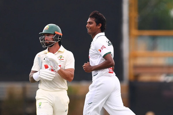 হাসানের ক্যারিয়ারসেরা বোলিং, অজিদের দুইশও পার করতে দিল না বাংলাদেশ